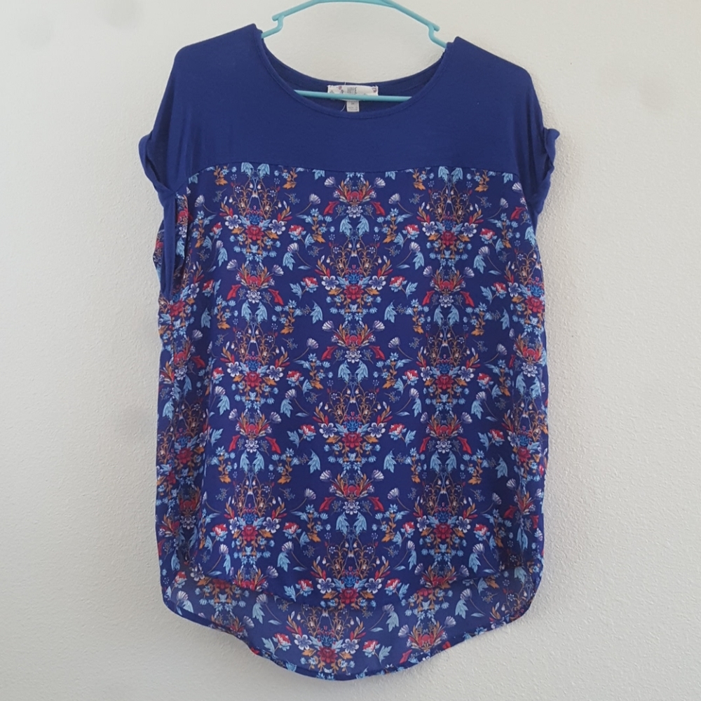 Blue floral Shirt
